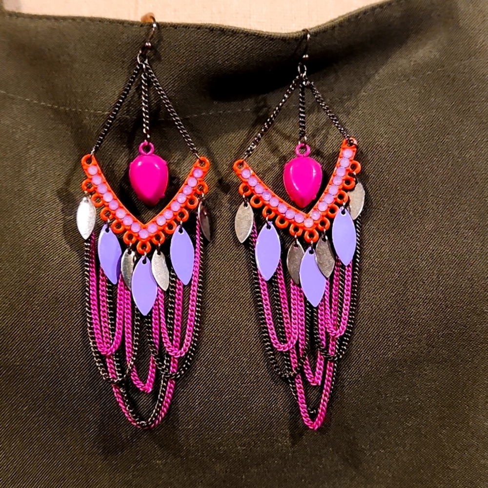 Boho-style earrings
